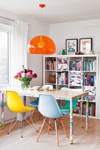 Amazon｜2xHome CH-RayWire(イエロー) ダイニングチェア｜ダイニング